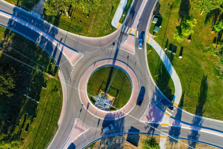Greenwood Street Roundabout - Thief River Falls, MN - Street & Highway Design - Civil Engineering (12)