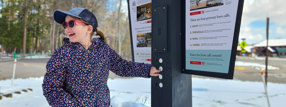 Discover the National Loon Center's First Two Outdoor Exhibits