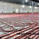In floor heating tubing-County Engineers Visit Cottonwood County's Public Works Facility Under Construction