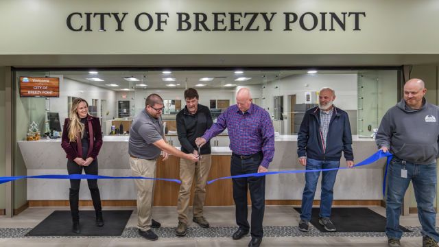 Breezy Point City Hall Ribbon Cutting