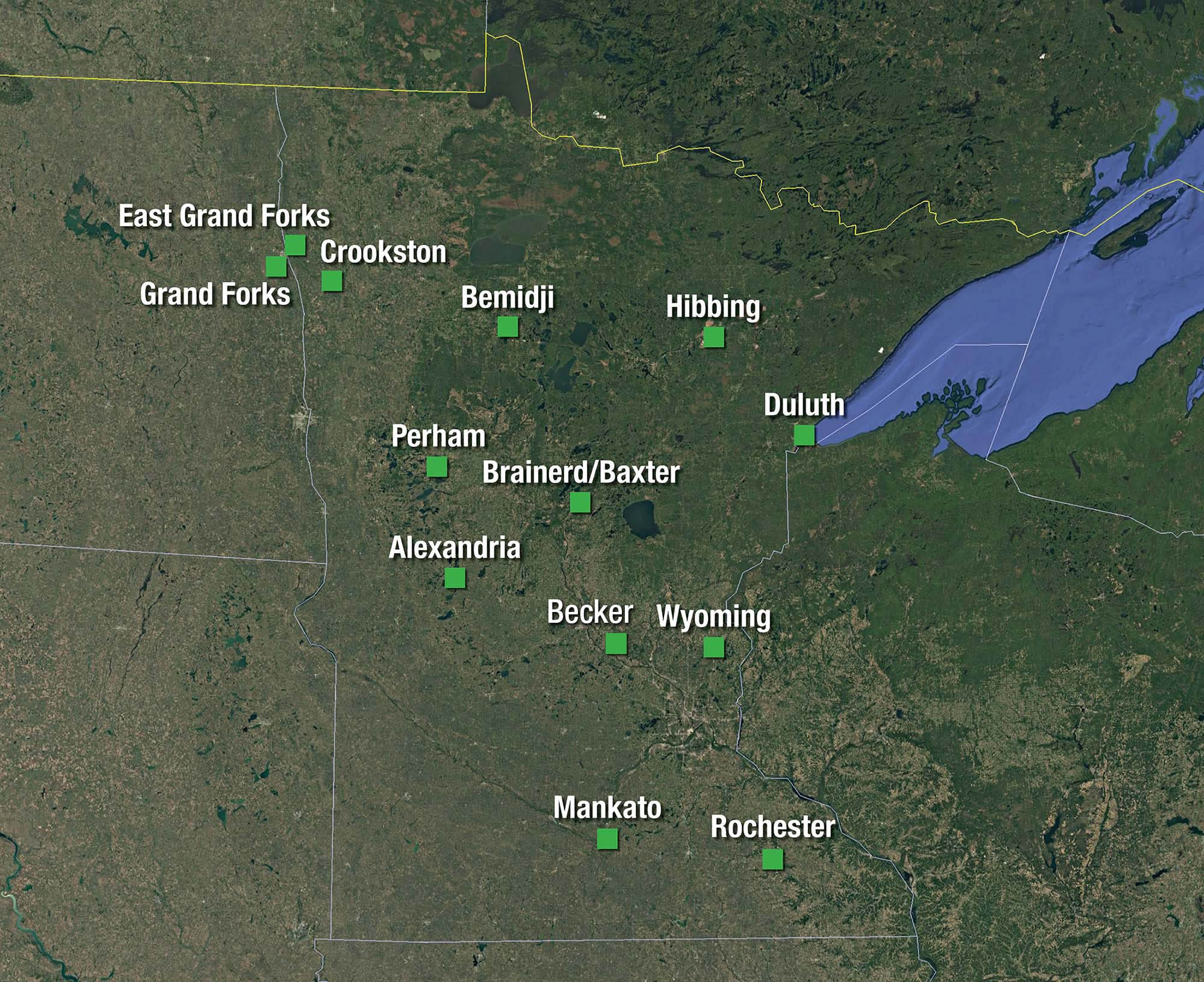 Widseth Offices Map 2026