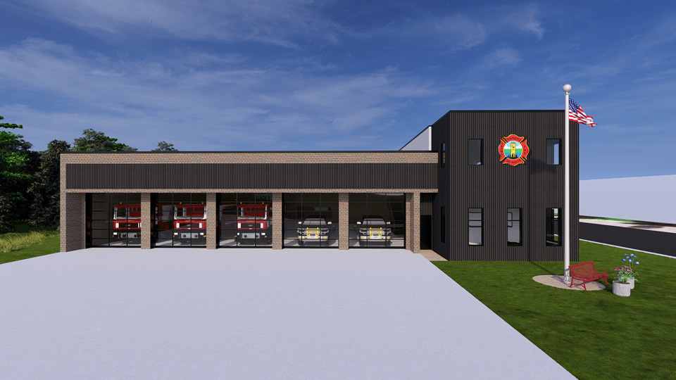 Brainerd Fire Department Rendering south