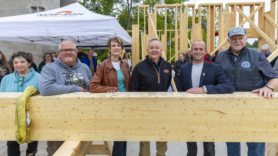 National Loon Center First Beam Signing